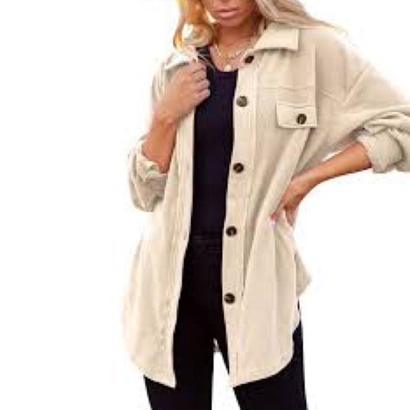 Western Plush Button Up Shirt Jacket Shacket NWT - Picture 4 of 12